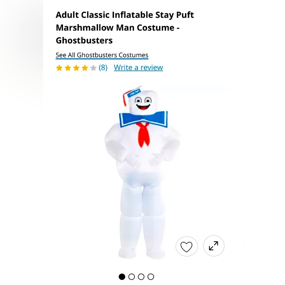 Like New Adult Inflatable
Marshmallow Man Costume